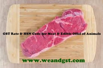 HSN Codes for Meat