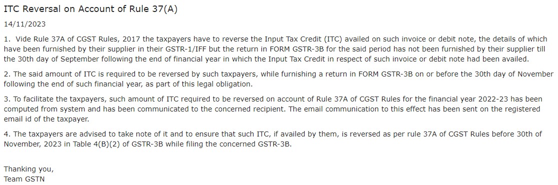 rule 36 4 of cgst rules 2017 applicability date